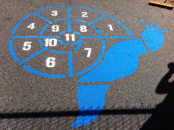 Playground Game Stencil  Conflict Resolution Circle